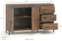 freiraum Sideboard GENIO industrial Eiche Holzwerkstoff Bild 3