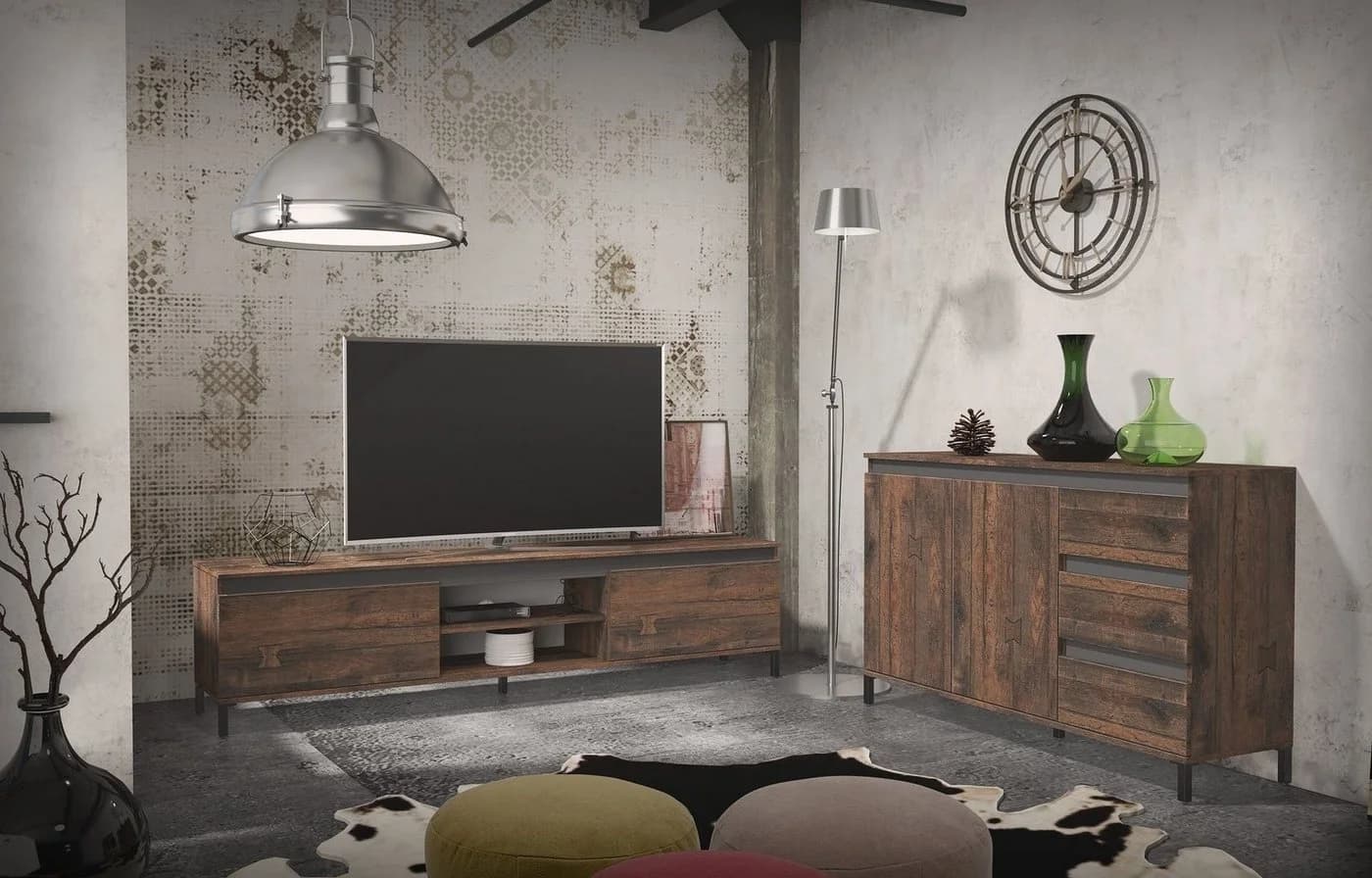 freiraum Sideboard GENIO industrial Eiche Holzwerkstoff - Bild 5