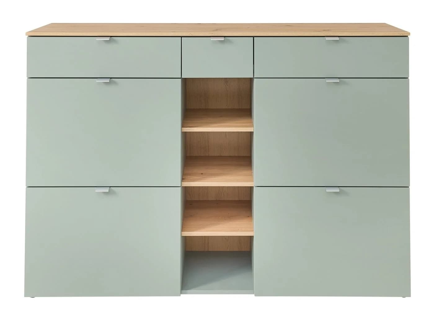 freiraum Schuhschrank Bari Schilfgrün matt mit Soft-Close