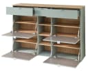 freiraum Schuhschrank Bari Schilfgrün matt mit Soft-Close Bild 3