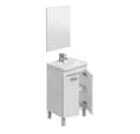 freiraum Waschbeckenunterschrank KONCEPT 50 Weiß Glänzend Bild 4