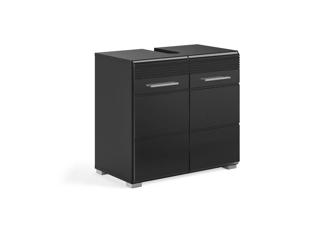 freiraum Waschbeckenunterschrank Linus Schwarz Hochglanz - Bild 2