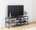 freiraum TV-Regal Seaford Schwarz Esche Stahl Modern Bild 2