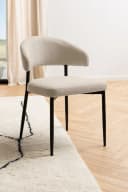 freiraum Polsterstuhl Edina 2er-Set Beige Polyester,Stahl Bild 1