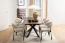 freiraum Polsterstuhl Edina 2er-Set Beige Polyester,Stahl Bild 3