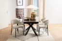 freiraum Polsterstuhl Edina 2er-Set Beige Polyester,Stahl Bild 4