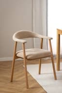 freiraum Holzstuhl Addi 2er-Set Beige Massivholz Bild 1