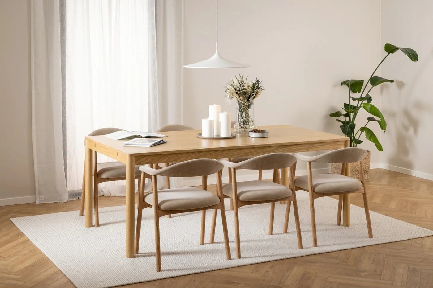 freiraum Holzstuhl Addi 2er-Set Beige Massivholz - Bild 4