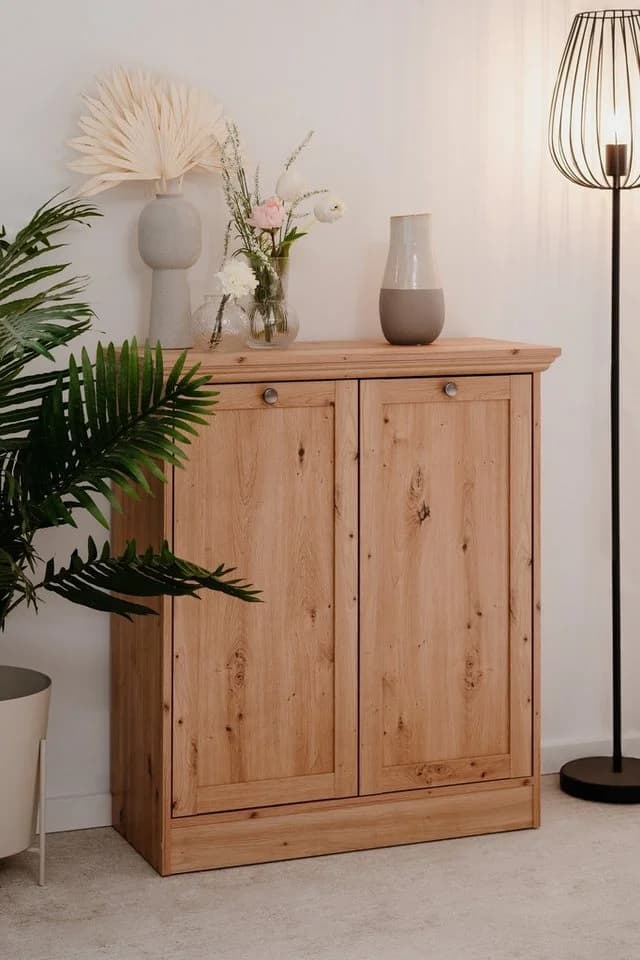 freiraum Kommode Timber Landhausstil Artisan Eiche 2 Türen 2 Böden