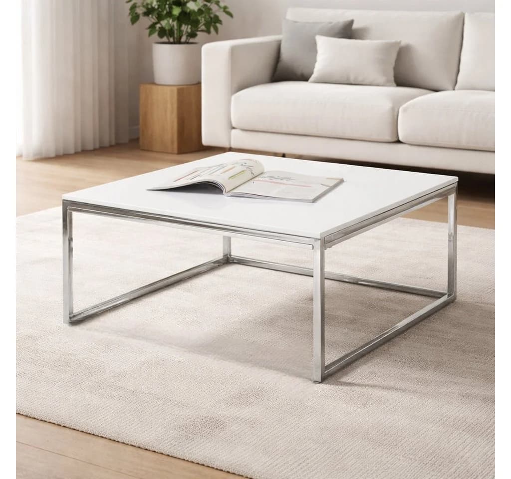 möbelando Couchtisch Reno Weiß Hochglanz MDF - Bild 2