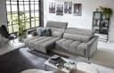 freiraum Big-Sofa Wolve 2x Elektrische Sitzverstellung Cord Silbergrau Bild 4