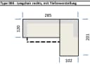 freiraum Wohnlandschaft Starlett mit elektr. Sitztiefenverstellung grau Bild 4