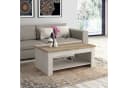 freiraum Couchtisch DURO Aufklappbar Pinie Weiss Eiche Antik Bild 1