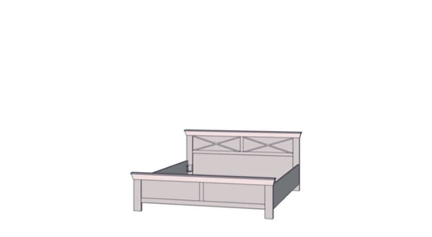 freiraum Bett KASHMIR Pinie Weiß 180x200 cm - Bild 4