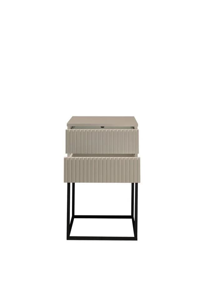 freiraum Nachtkommode Marle Kaschmir 2 Schubladen Modern - Bild 4