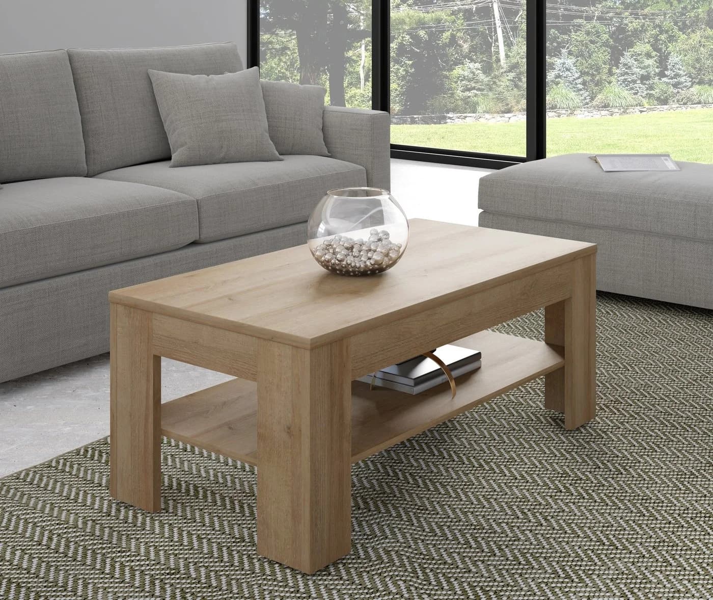 PREISBRECHER Couchtisch ATTENTION Riviera Eiche Dekor Modern - Bild 3