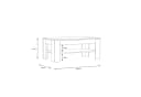 PREISBRECHER Couchtisch ATTENTION Riviera Eiche Dekor Modern Bild 5