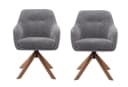 freiraum Armlehnstuhl Avola 2er-Set Graphit 360° drehbar Bild 2