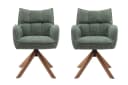 freiraum Armlehnstuhl Marilla 2er-Set Drehbar Federkern Waldgrün Bild 2