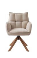freiraum Armlehnstuhl Marilla 2er-Set drehbar beige Chenille Bild 1