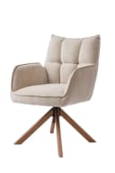 freiraum Armlehnstuhl Marilla 2er-Set drehbar beige Chenille Bild 3