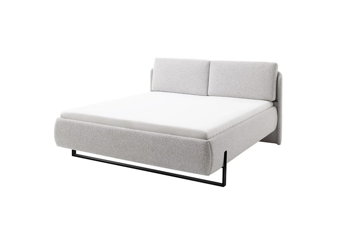 PREISBRECHER Polsterbett Sabetta Hellgrau Modernes Design - Bild 3