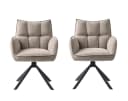 freiraum Armlehnstuhl Marilla 2er-Set Leinen-Beige Bild 2