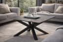 Couchtisch Janin Grau Schwarz Keramik Metall 80x45x80cm Bild 2