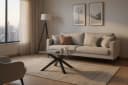 Couchtisch Janin Grau Schwarz Keramik Metall 80x45x80cm Bild 3