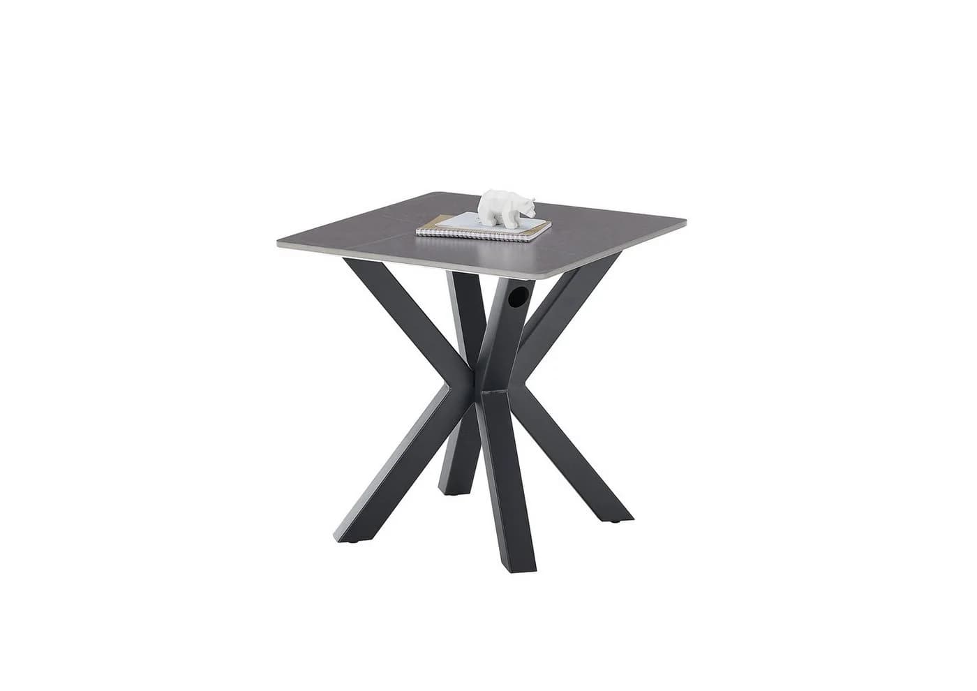 möbelando Couchtisch Janin Grau Schwarz Keramik Metall - Bild 5