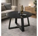 möbelando Couchtisch Tanea Schwarz Keramik Metall 80cm Bild 2