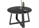 möbelando Couchtisch Tanea Schwarz Keramik Metall 80cm Bild 4