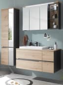 PREISBRECHER Badezimmer-Set Memphis 3-tlg. Grau/Artisan Eiche Bild 3