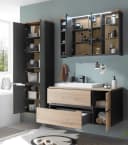 PREISBRECHER Badezimmer-Set Memphis 3-tlg. Grau/Artisan Eiche Bild 4