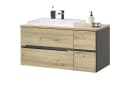 PREISBRECHER Badezimmer-Set Memphis 3-tlg. Grau/Artisan Eiche Bild 5