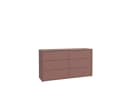 PREISBRECHER Sideboard ALICE SPRINGS Terrakotta 6 Schubladen Push-to-Open Bild 4