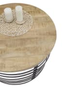 möbelando Couchtisch Marly Mangoholz Schwarz Bild 5