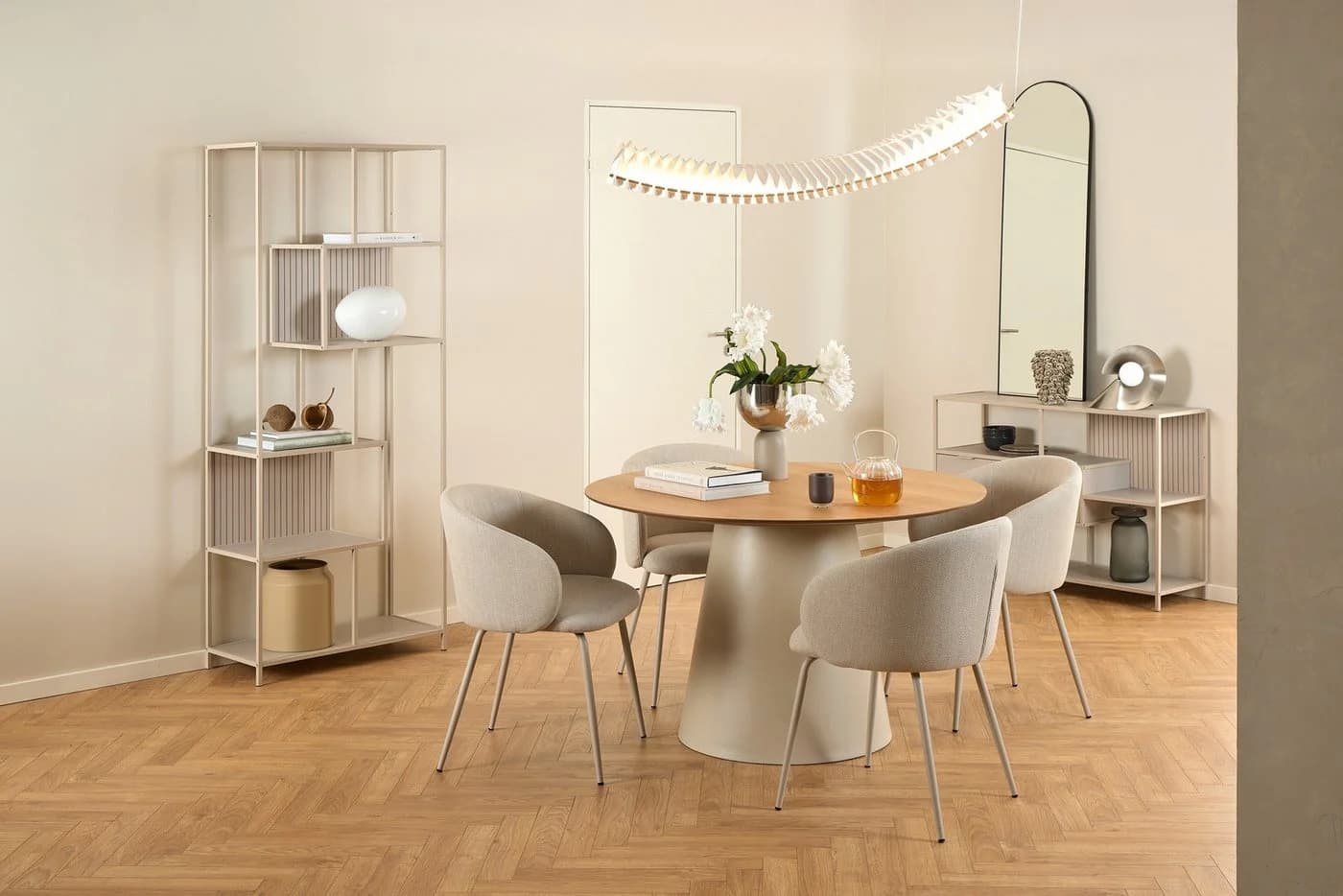 freiraum Esszimmerstuhl Eleanor 2er-Set Beige Grau Modern - Bild 5