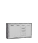 PREISBRECHER Sideboard BACCIO Betonoptik Grau/Weiß Bild 2