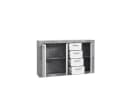PREISBRECHER Sideboard BACCIO Betonoptik Grau/Weiß Bild 3