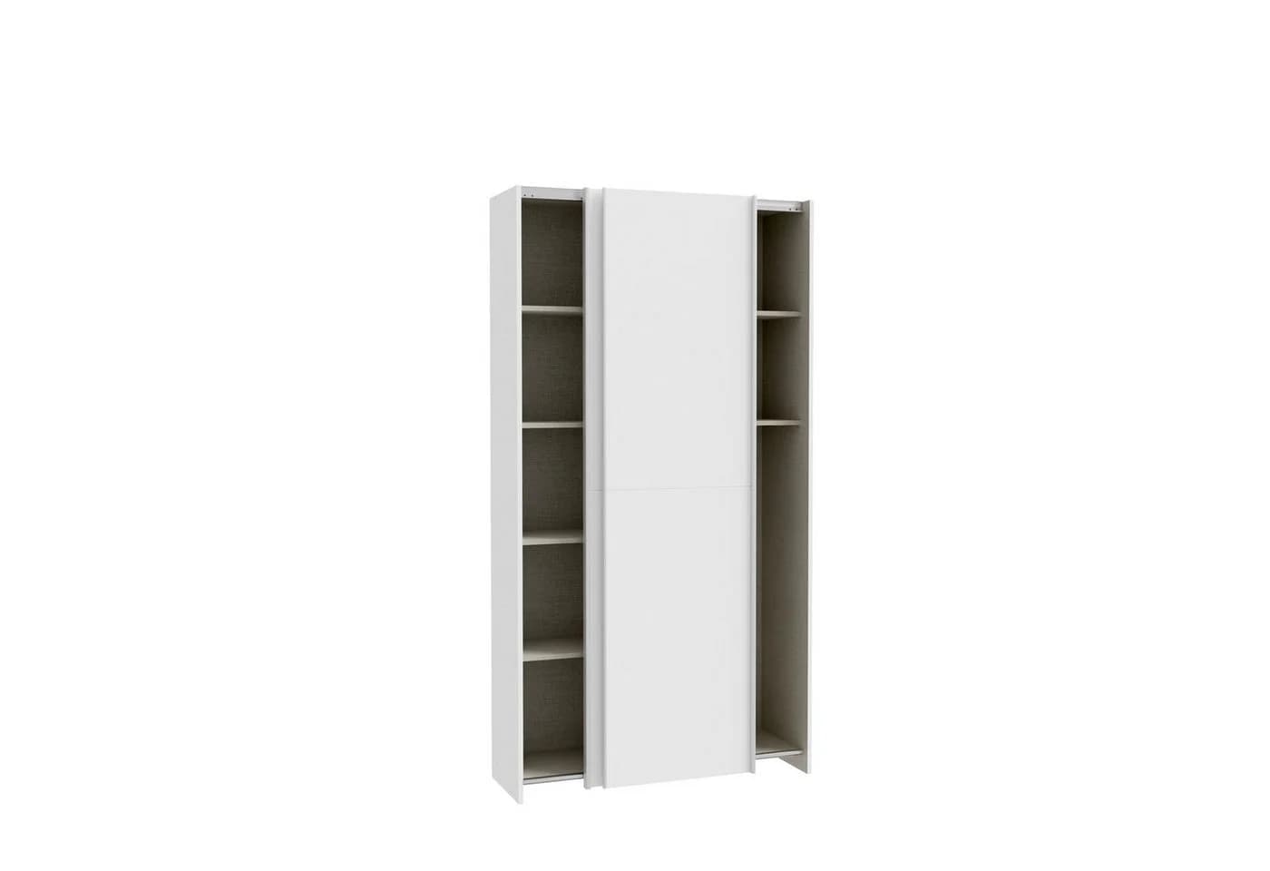 PREISBRECHER Schwebetürenschrank HOME NOOK 6 Böden Weiß - Bild 2