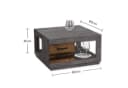 Couchtisch Fulda 2 Schübe betonoxid Old Style 80x45,6x80cm Bild 5