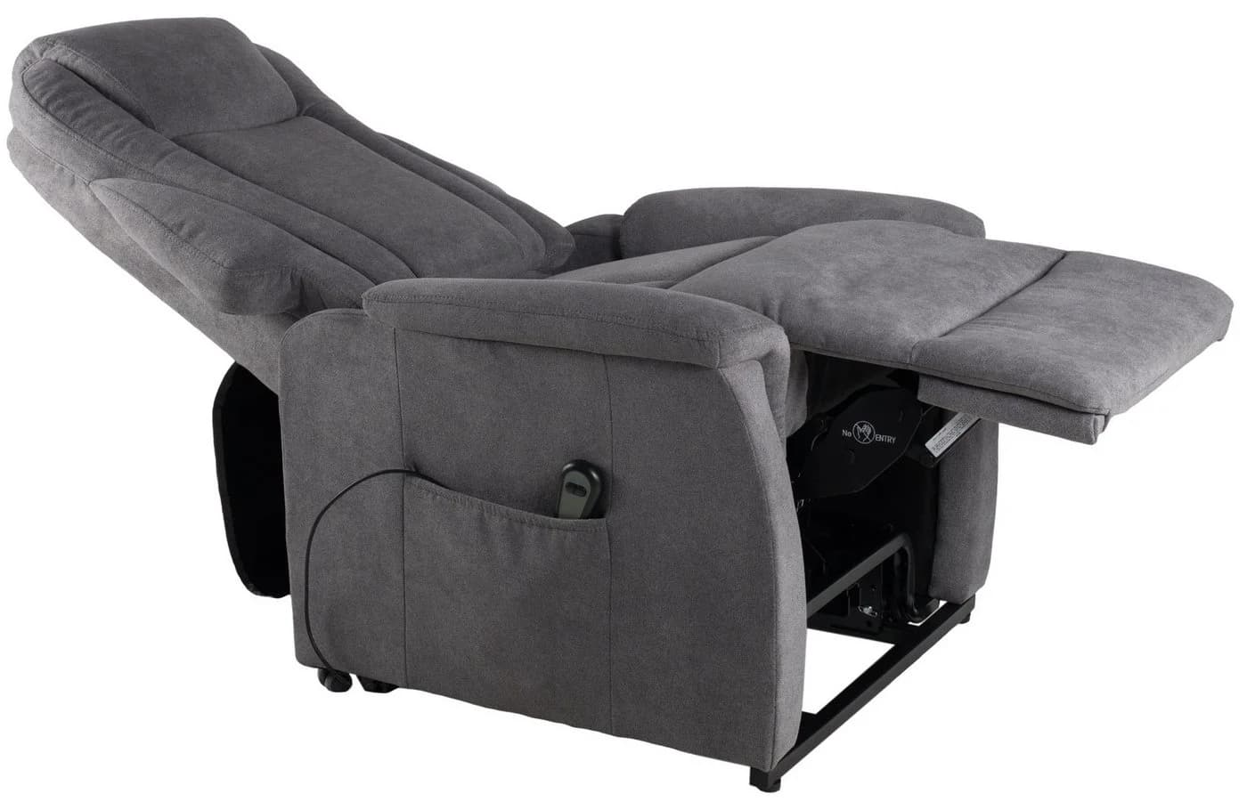 Duo Collection TV-Sessel Toronto Elektrisch Relax Sessel Grau Webstoff