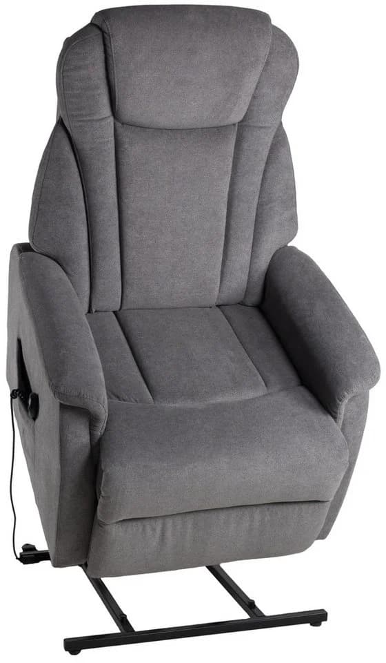 Duo Collection TV-Sessel Toronto Elektrisch Relax Sessel Grau Webstoff - Bild 3