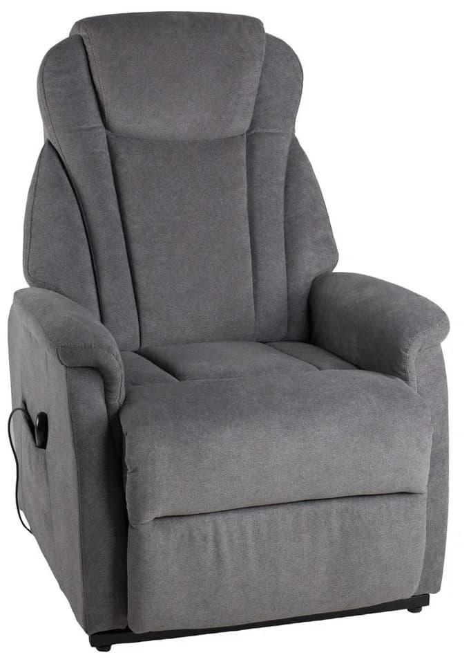 Duo Collection TV-Sessel Toronto Elektrisch Relax Sessel Grau Webstoff - Bild 5