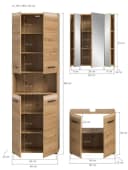 freiraum Badezimmer-Set Ice Artisan Oak 3-teilig Bild 5