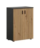 freiraum Hochschrank Mone Basalt/Artisan Oak 60x81x30cm Bild 2