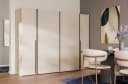 PREISBRECHER Kleiderschrank NARAGO mit 4 Türen und 2 Schubladen Sand Bild 1