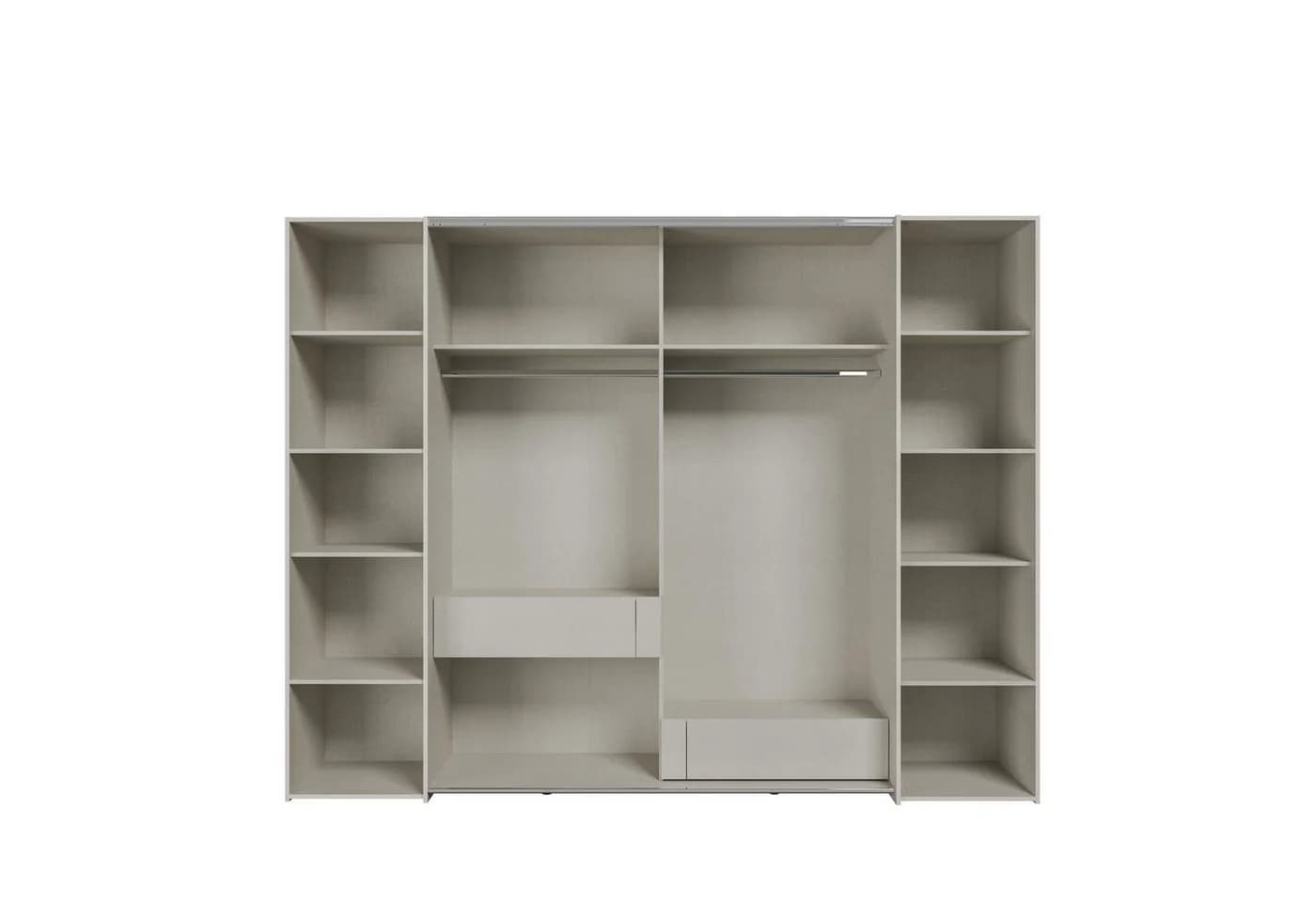 PREISBRECHER Kleiderschrank NARAGO mit 4 Türen und 2 Schubladen Sand - Bild 4