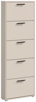 PREISBRECHER Schuhkipper Sam 5-Fach Beige Spanplatte Bild 2